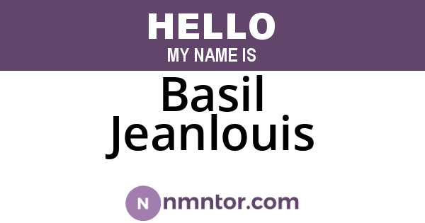 Basil Jeanlouis
