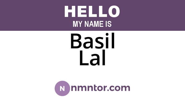 Basil Lal