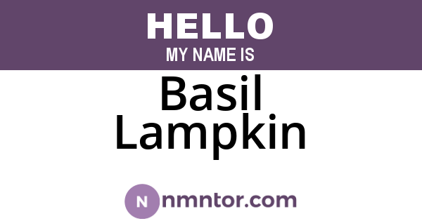 Basil Lampkin