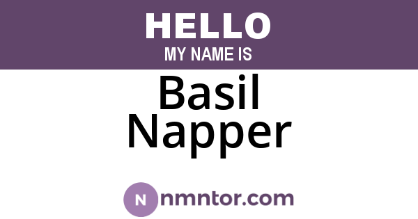 Basil Napper