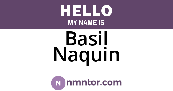 Basil Naquin