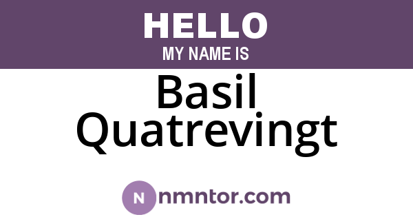 Basil Quatrevingt
