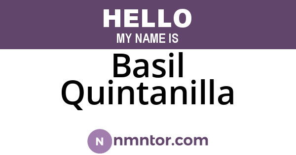 Basil Quintanilla