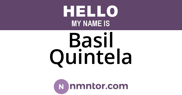Basil Quintela