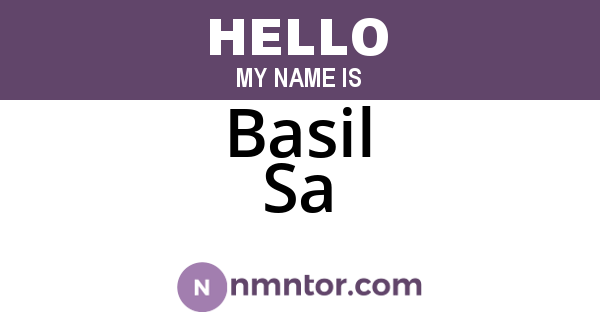 Basil Sa