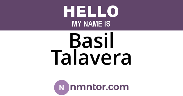 Basil Talavera