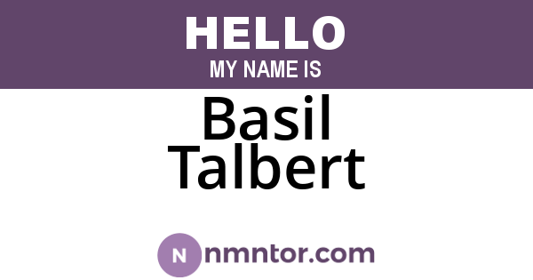 Basil Talbert