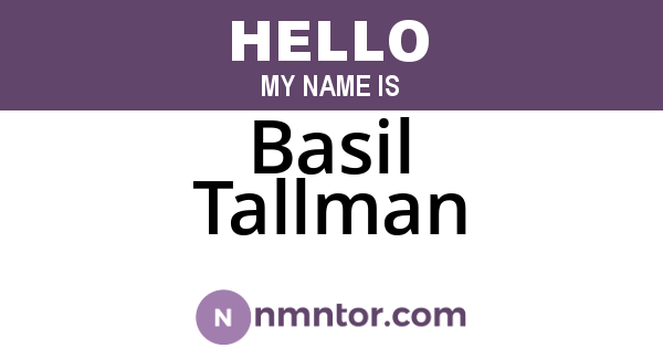 Basil Tallman