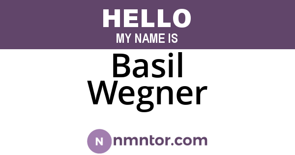 Basil Wegner
