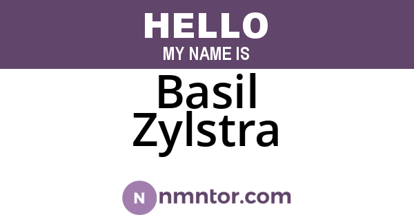 Basil Zylstra