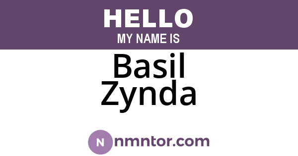 Basil Zynda