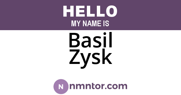 Basil Zysk