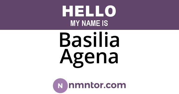 Basilia Agena