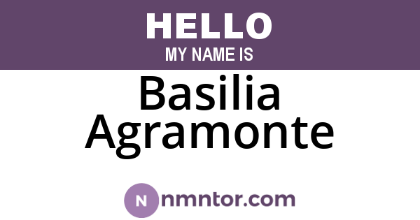 Basilia Agramonte