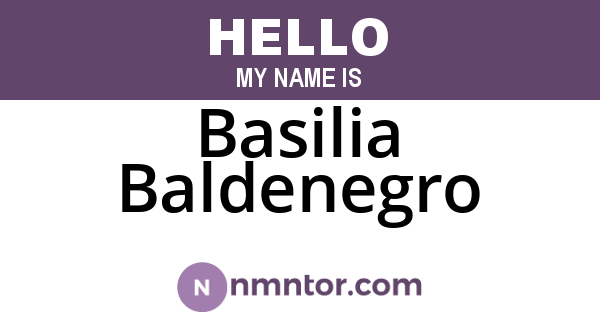 Basilia Baldenegro