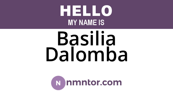 Basilia Dalomba