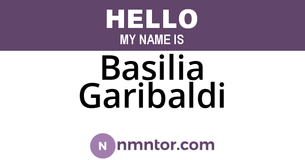 Basilia Garibaldi