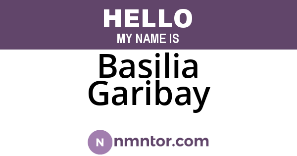 Basilia Garibay