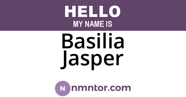 Basilia Jasper