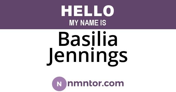 Basilia Jennings
