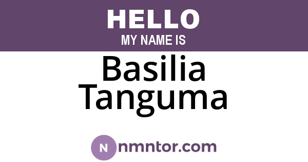 Basilia Tanguma
