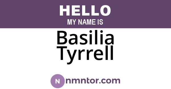 Basilia Tyrrell