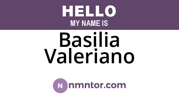 Basilia Valeriano
