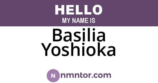 Basilia Yoshioka