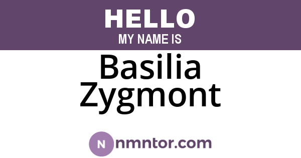 Basilia Zygmont