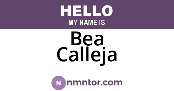 Bea Calleja
