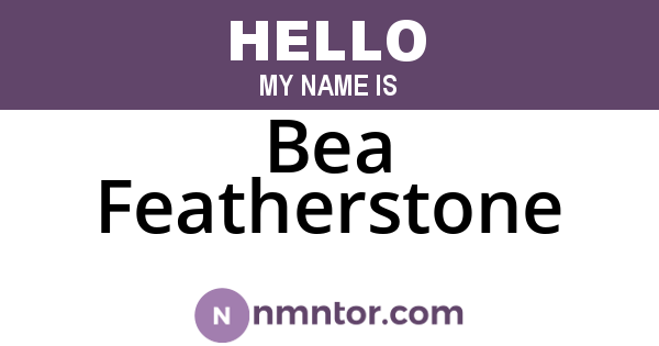 Bea Featherstone