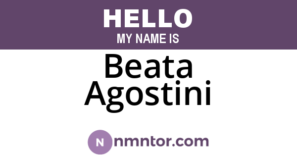 Beata Agostini