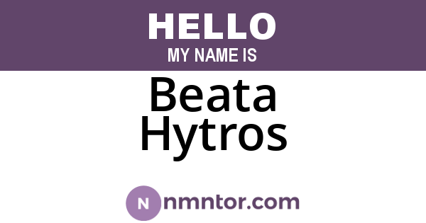 Beata Hytros