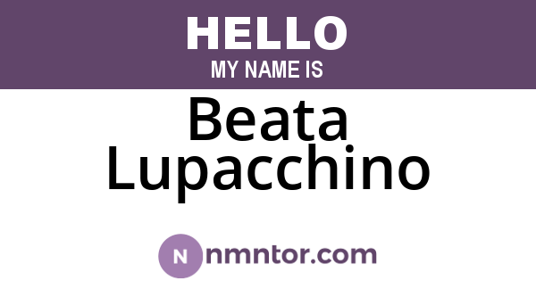 Beata Lupacchino