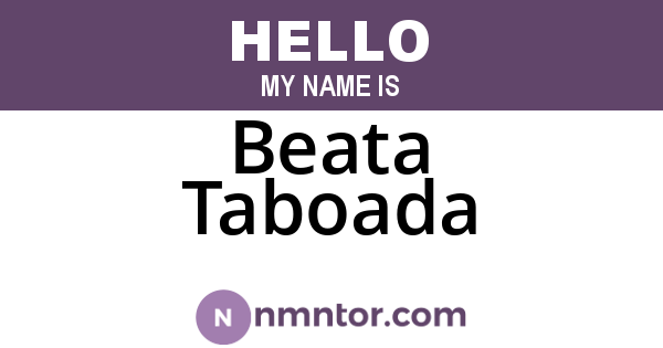 Beata Taboada