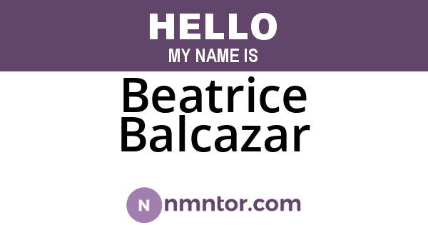Beatrice Balcazar