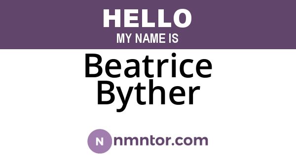 Beatrice Byther