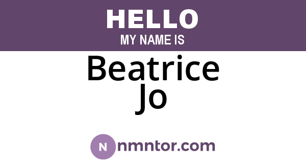 Beatrice Jo