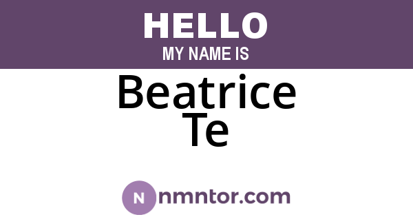 Beatrice Te