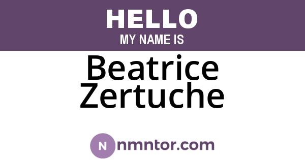 Beatrice Zertuche