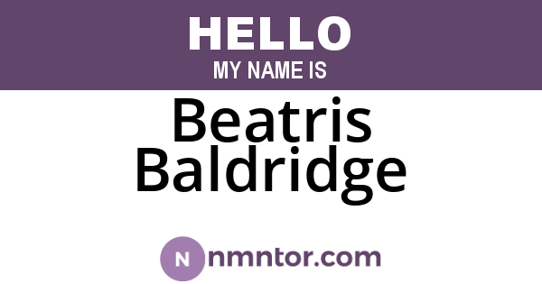 Beatris Baldridge