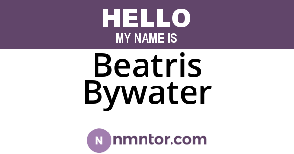 Beatris Bywater