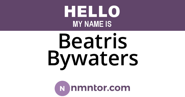 Beatris Bywaters