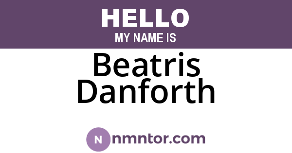 Beatris Danforth