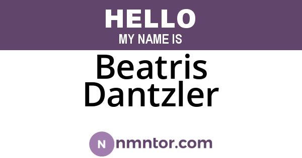Beatris Dantzler