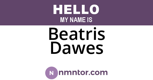 Beatris Dawes