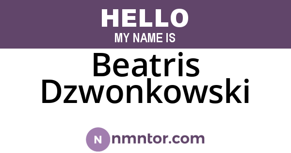 Beatris Dzwonkowski