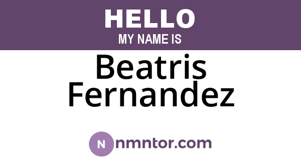 Beatris Fernandez