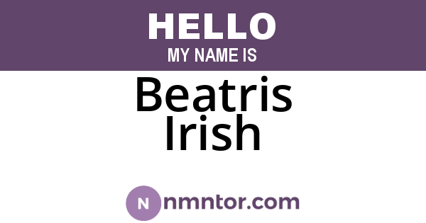 Beatris Irish