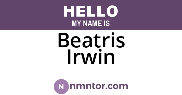 Beatris Irwin